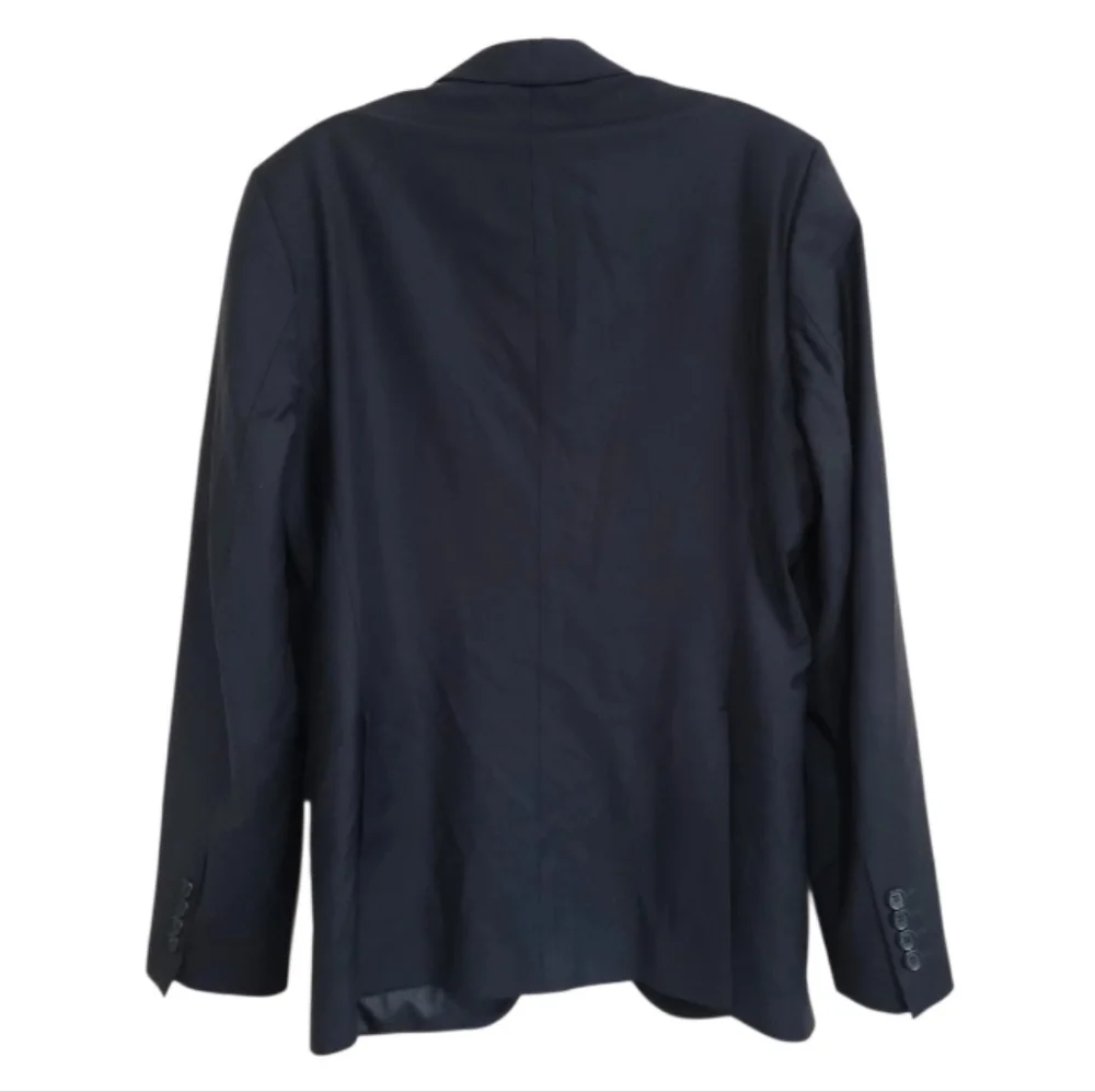 Zara Mens Black One Button Blazer Jacket Size 36